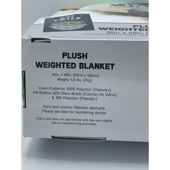 Star Wars Mandalorian "The Child" NEW Weighted Blanket 4.5lbs, NIB - Picture 7 of 9